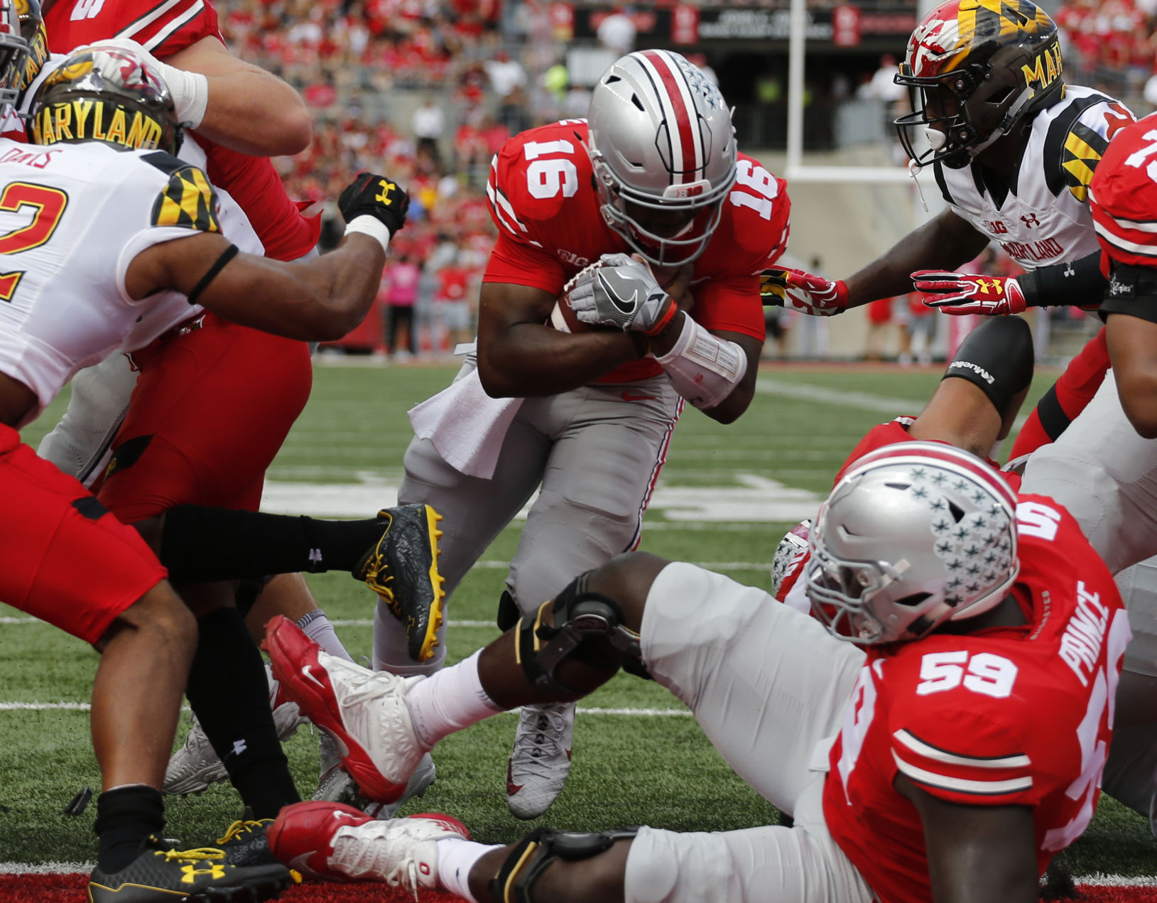 Oct. 7 - No. 10 Ohio State 62, Maryland 14